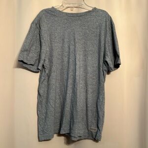 Life is good men’s medium cotton T-shirt plain, short sleeve